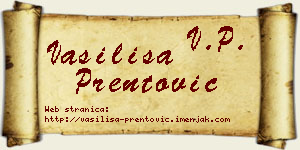 Vasilisa Prentović vizit kartica